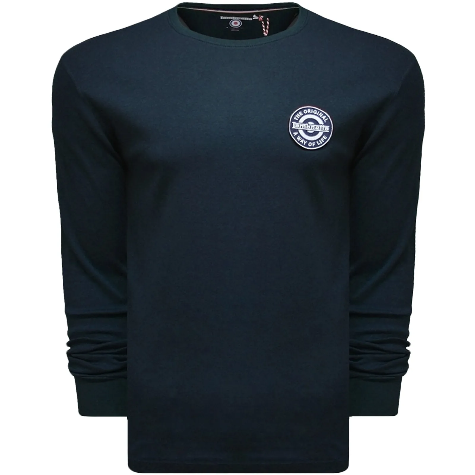 Lambretta Mens Interlock T-Shirt Top - Navy