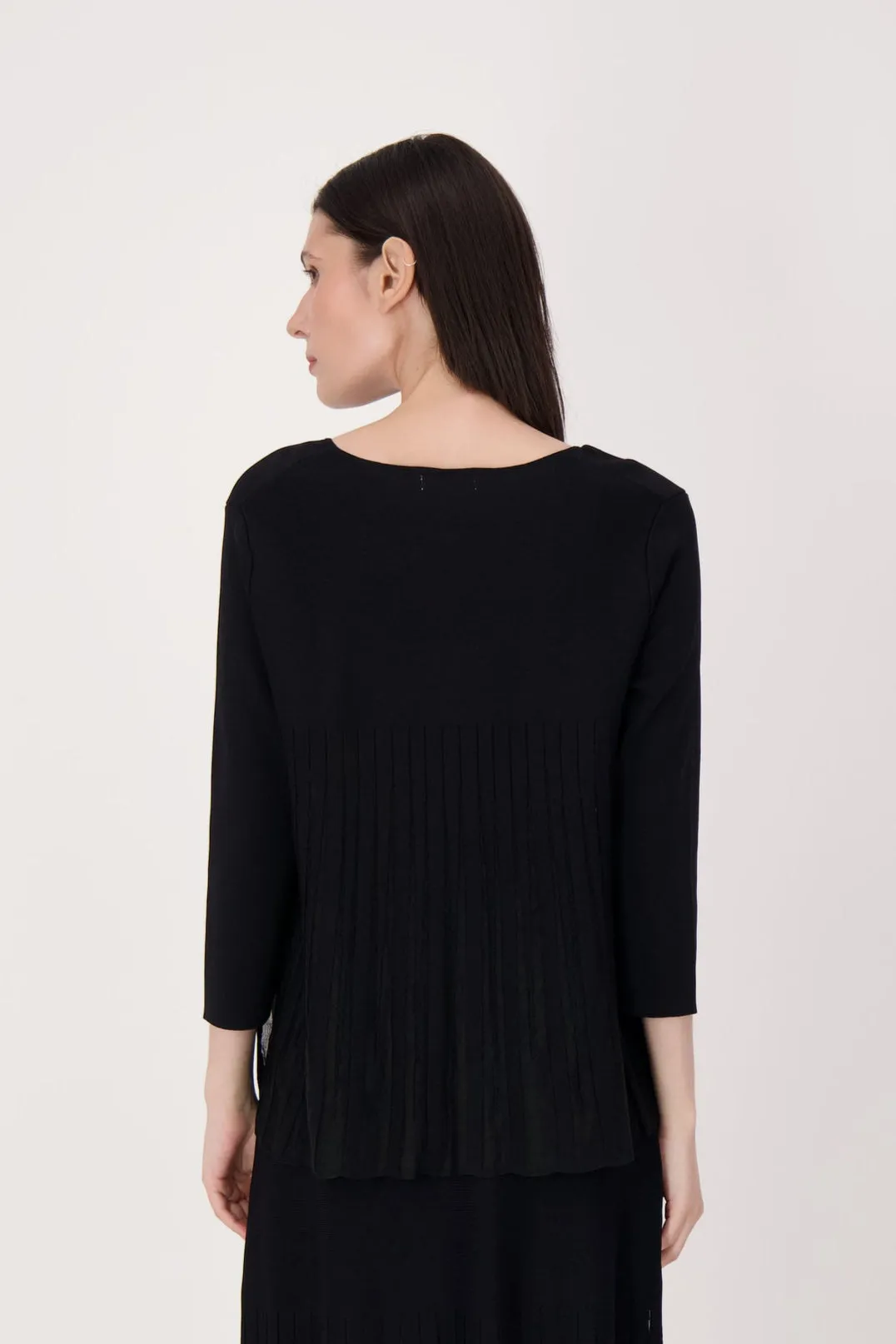 Lattice Stitched Hem Cardigan With Tank