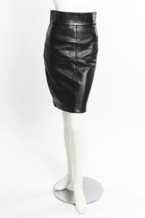 Leather Pencil Skirt