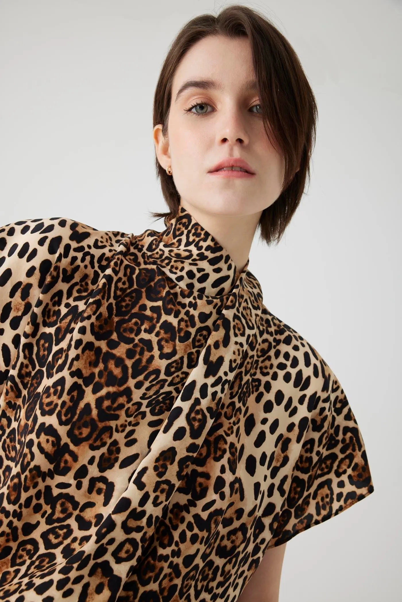 Leopard Print Sleeveless Maxi Dress