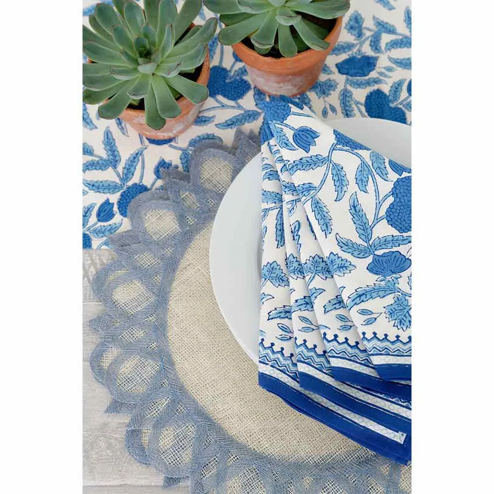 Light Blue Starburst Placemat | Set of 4