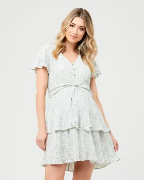 Lulu Layered Dress Mint / White