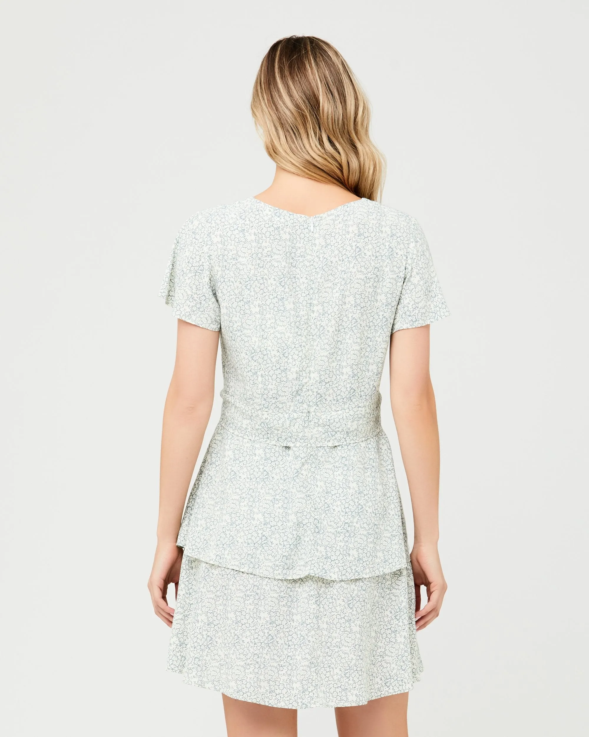 Lulu Layered Dress Mint / White