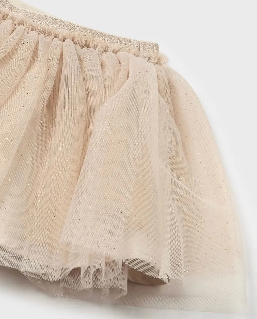Mayoral Baby Girl Sparkle Tutu Skirt in Gold: Size 6M to 24M