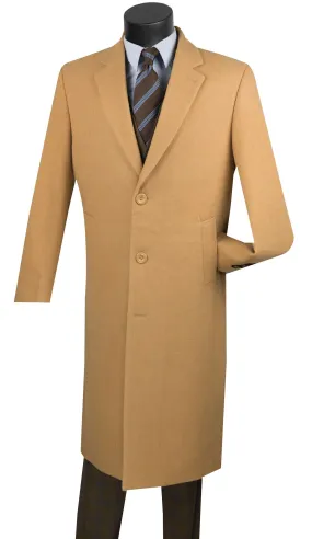Men Vinci Top Coat- CL48 Carmel