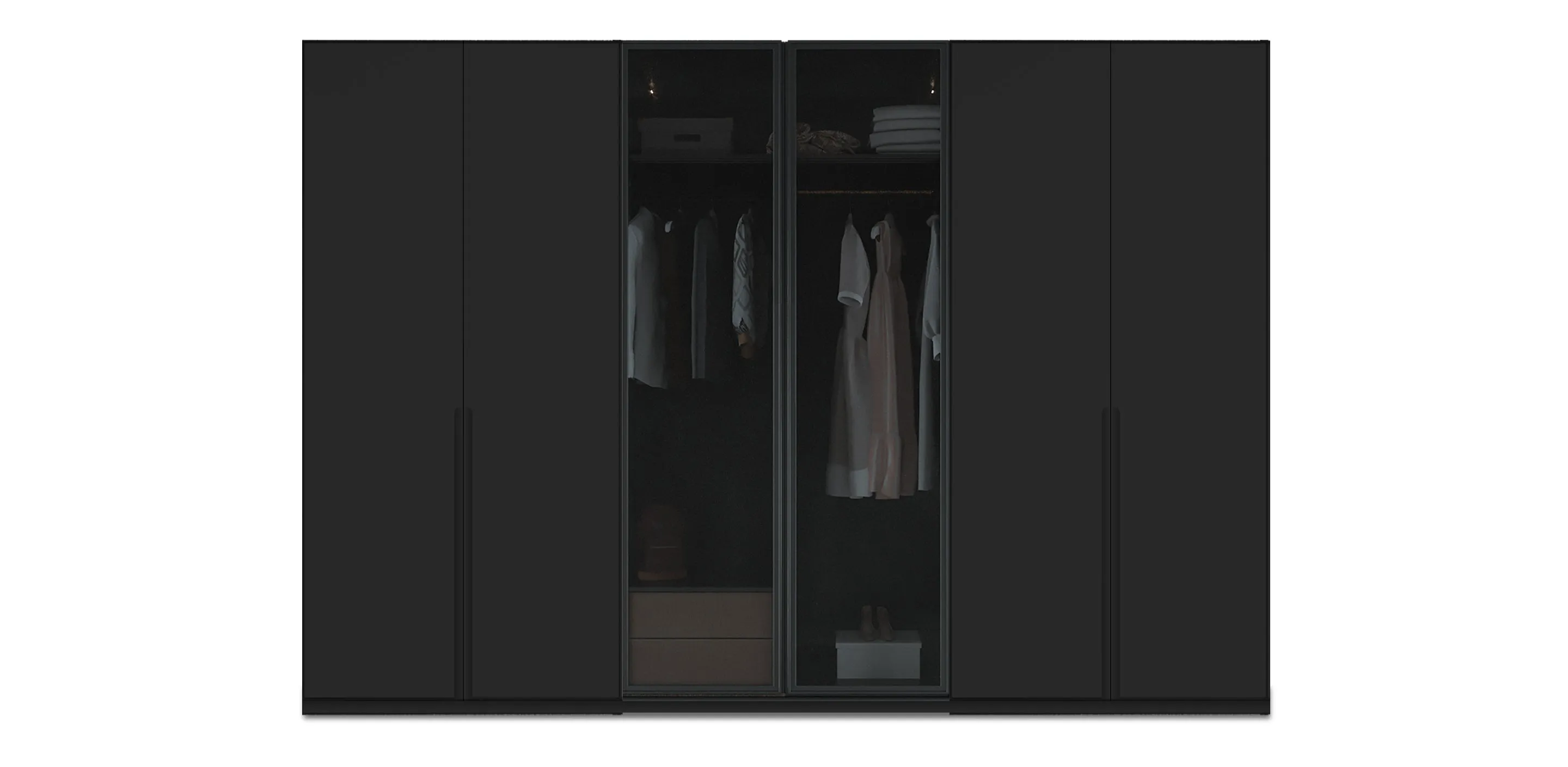 Night Triple Glass / Lacquered Wardrobe