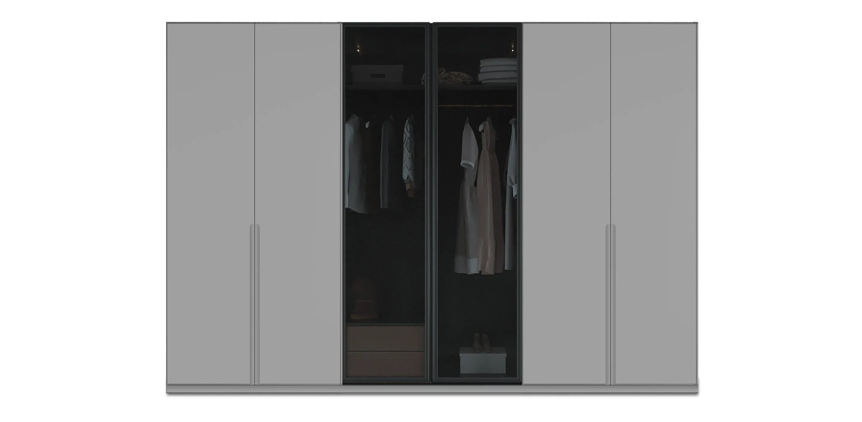Night Triple Glass / Lacquered Wardrobe
