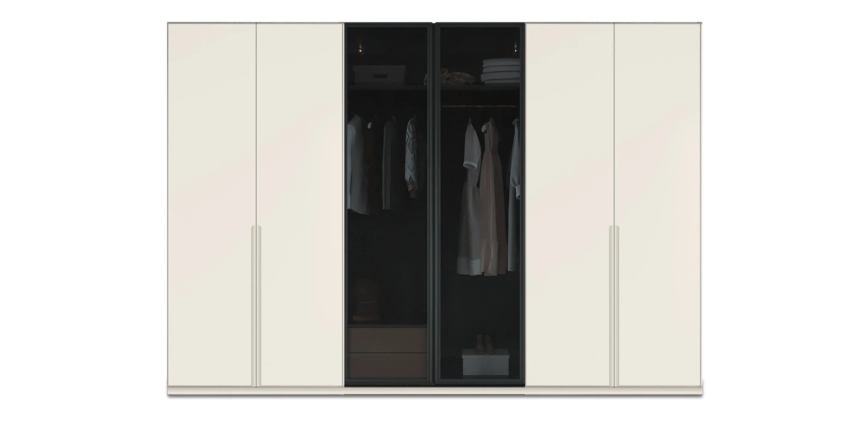 Night Triple Glass / Lacquered Wardrobe