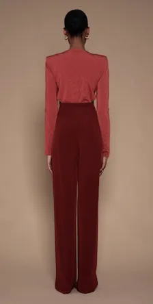 Nonchalant Pace Bodysuit in Rust