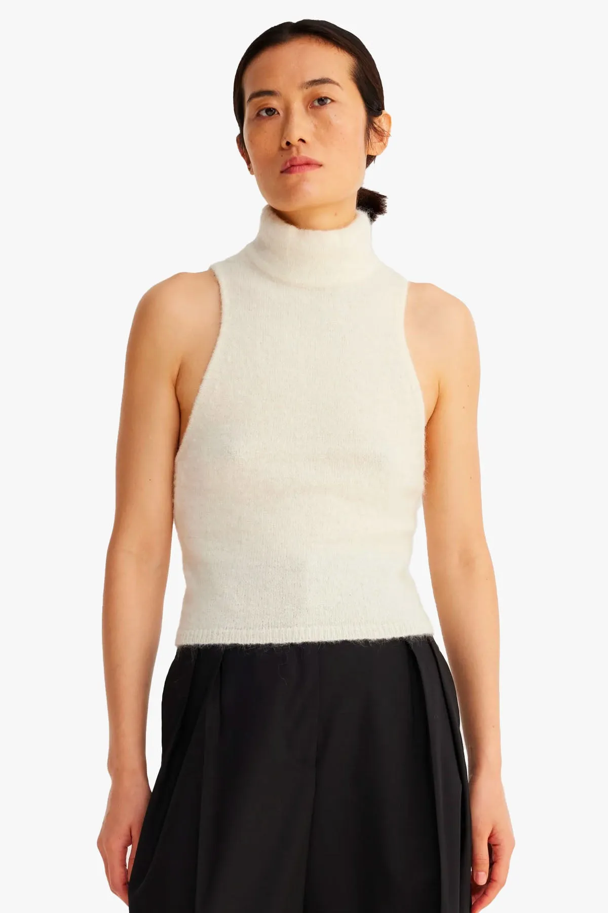 Open Back Knitted Top