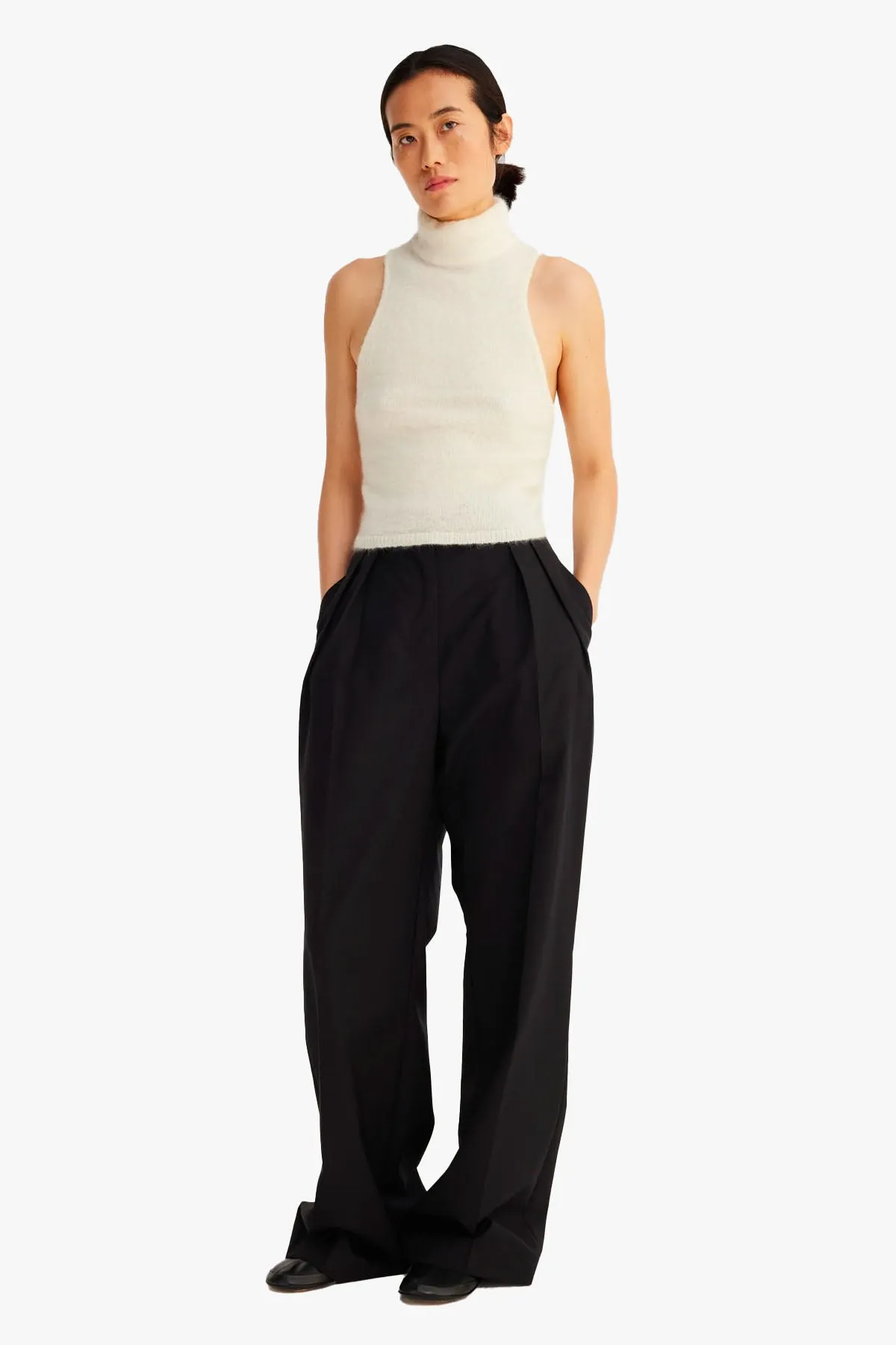 Open Back Knitted Top