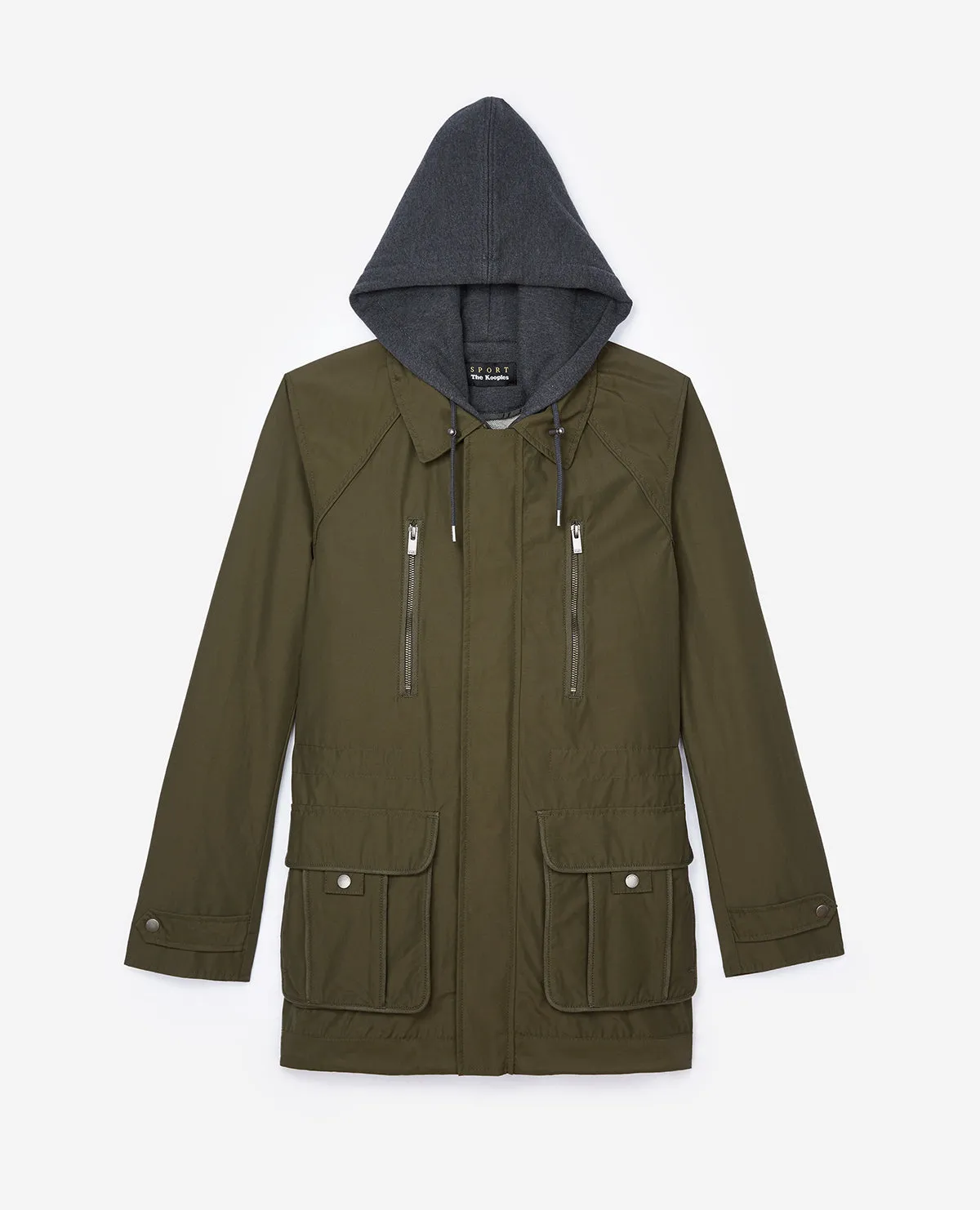 Parka kaki gilet intérieur
