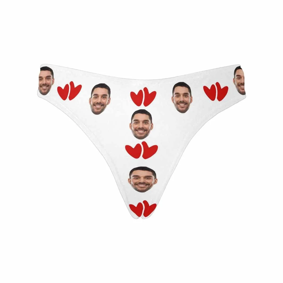 Personalized Face Underwear for Her Custom I‘m Nuts About You Lingerie Women's Classic Thong Valentine's Gift