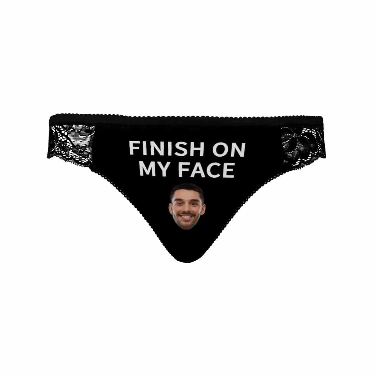 Personalized Lace Panties Custom Face Finished Underwear Women's Lace Panty Honeymoon Gift