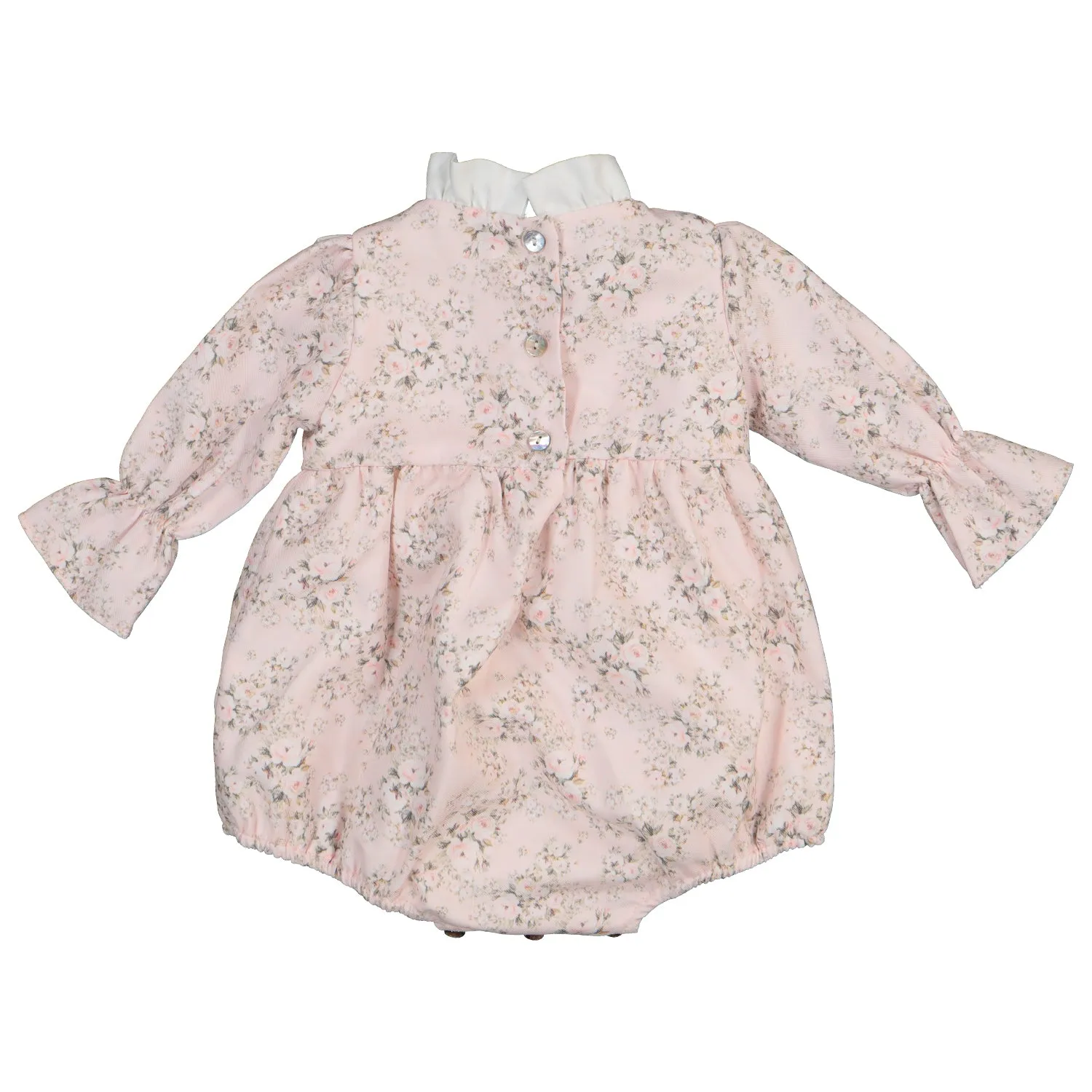 Pink Floral Print Romper