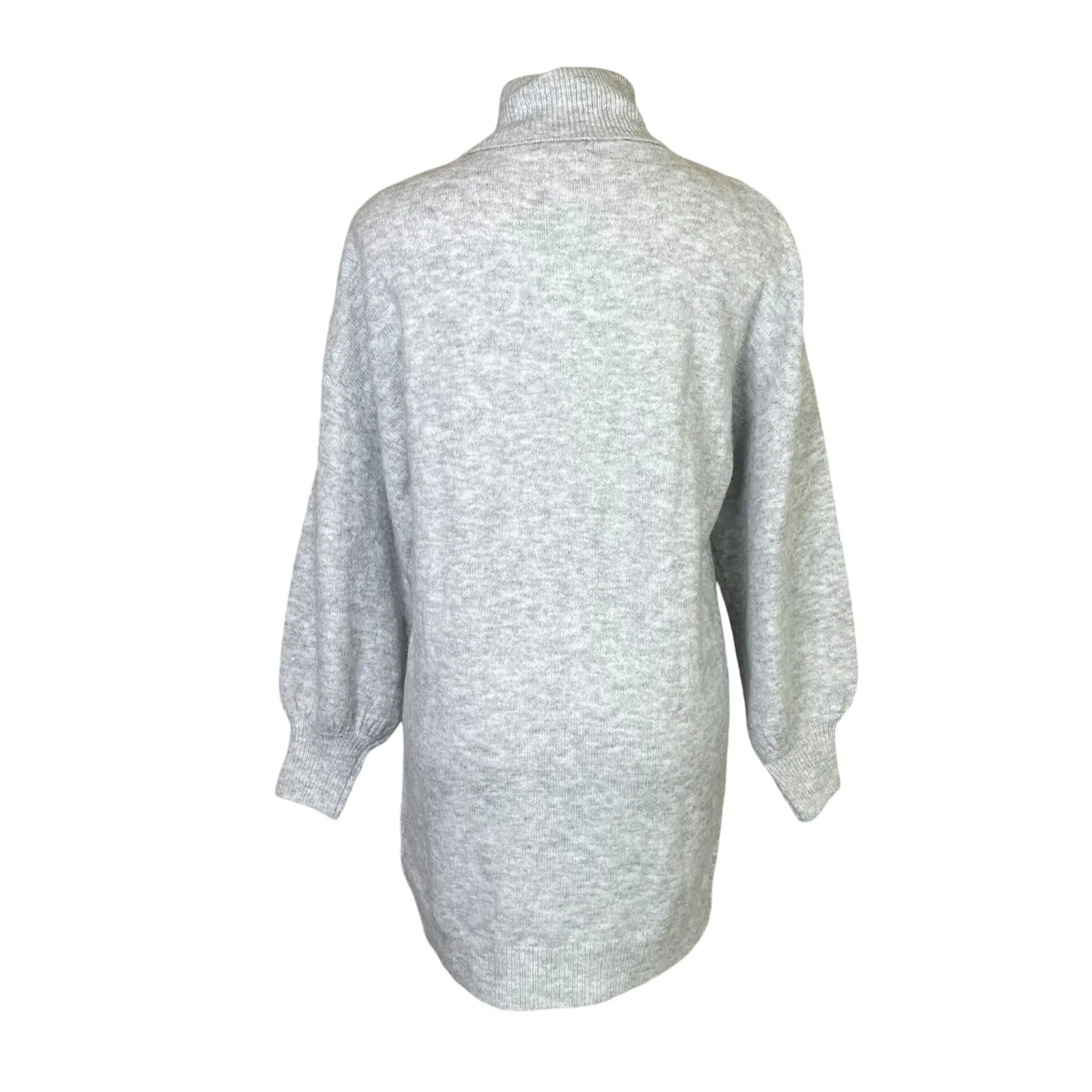 Pretty Little Thing | Women's Light Gray Turtleneck Tunic Sweater | Size: S