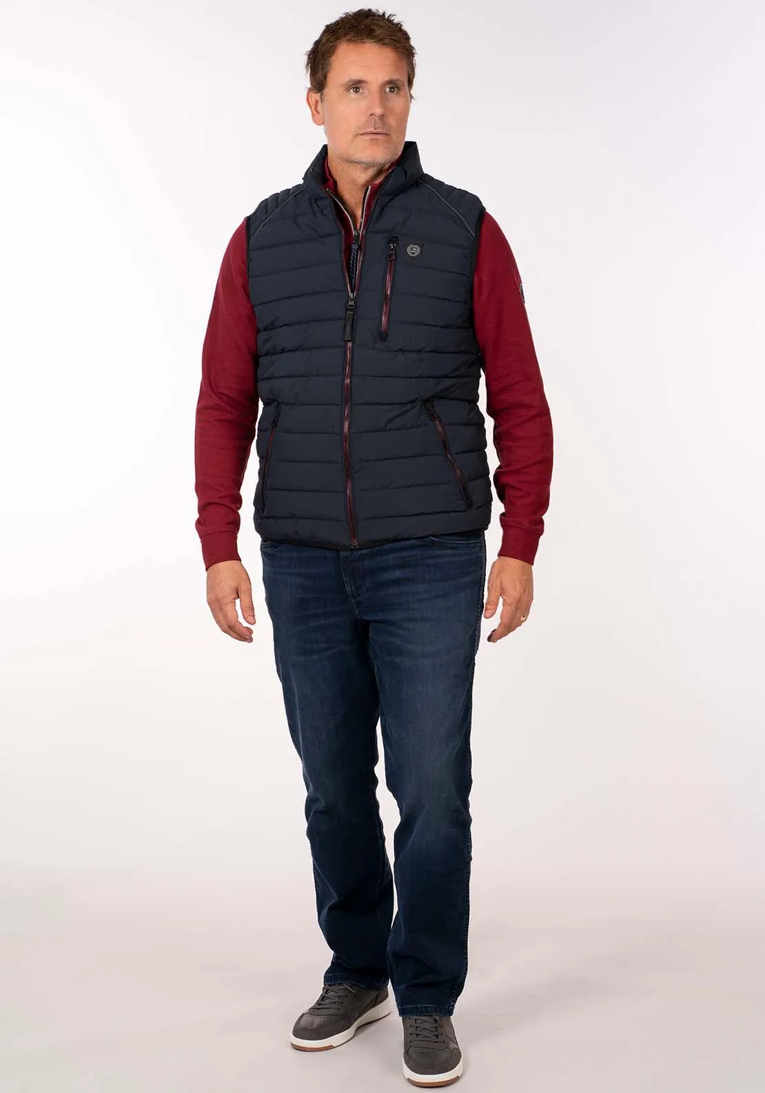 Quilted Gilet - Blue