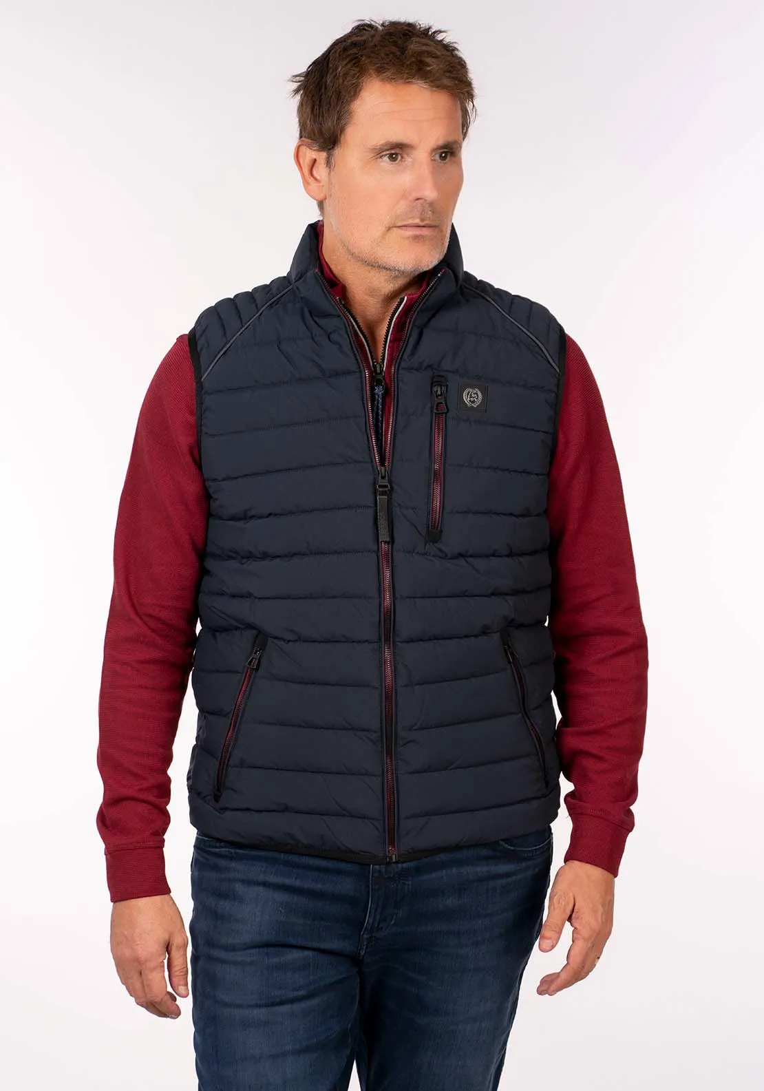 Quilted Gilet - Blue