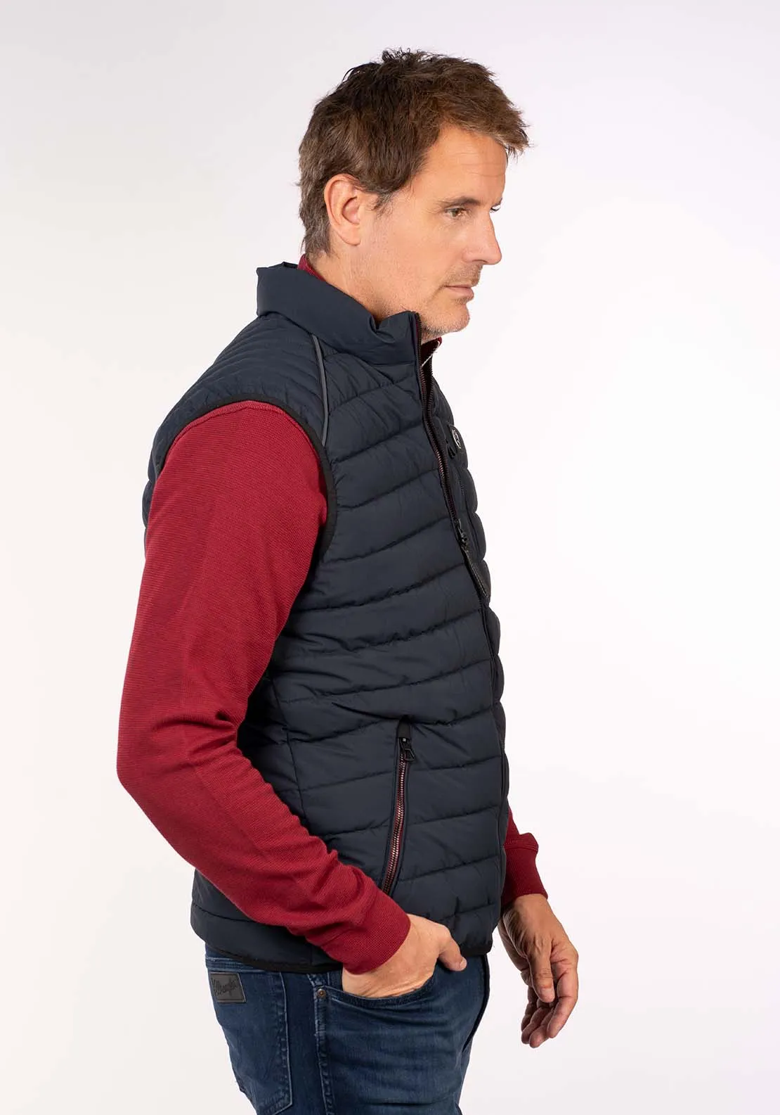 Quilted Gilet - Blue