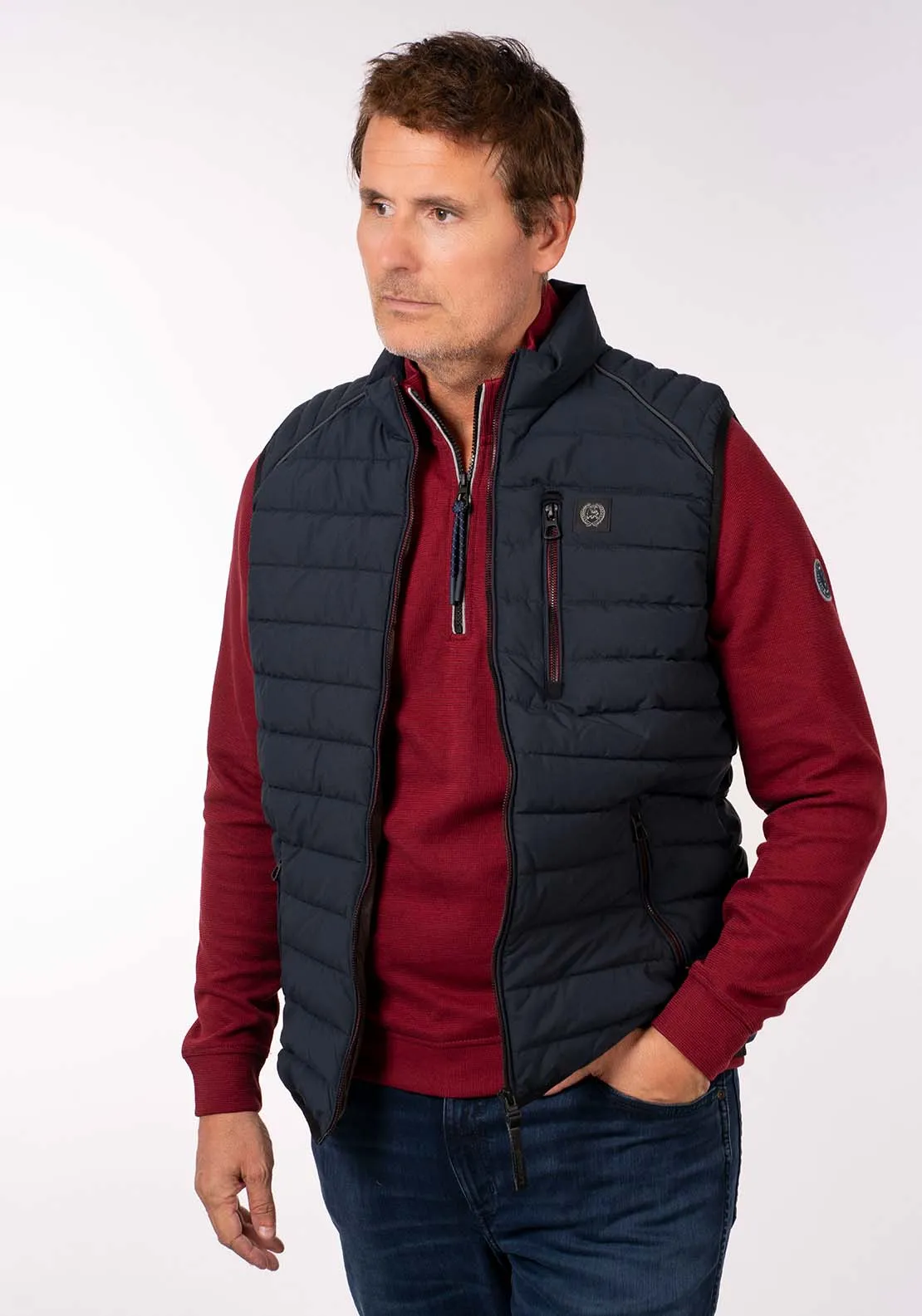 Quilted Gilet - Blue