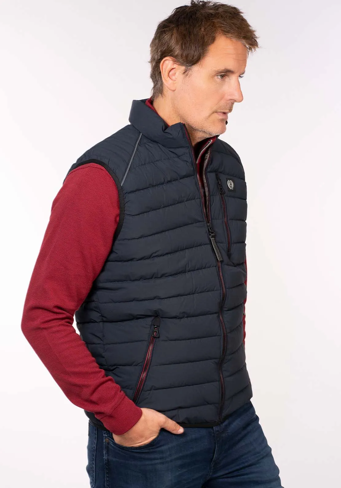 Quilted Gilet - Blue