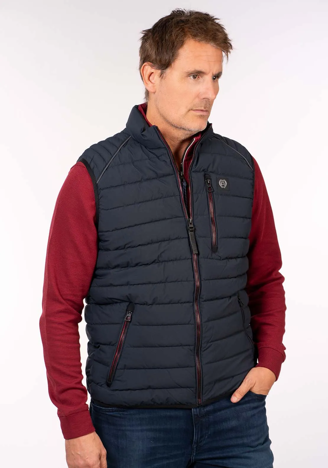 Quilted Gilet - Blue