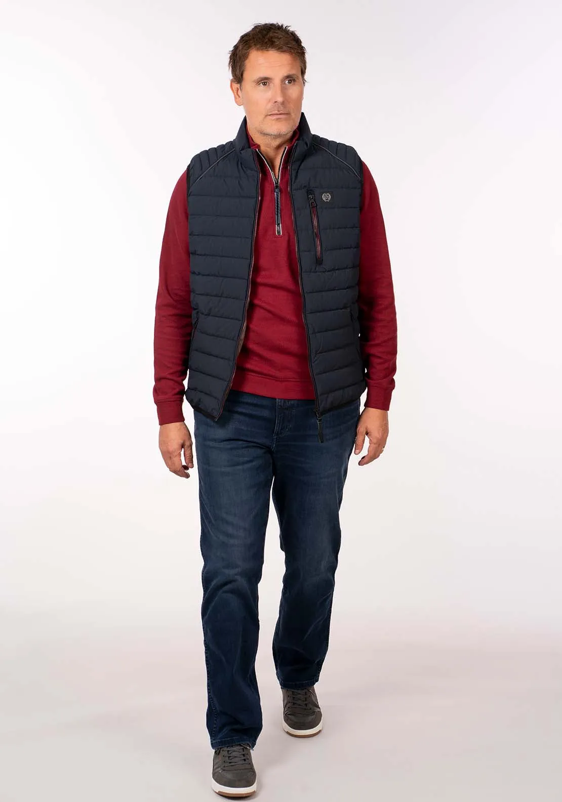 Quilted Gilet - Blue