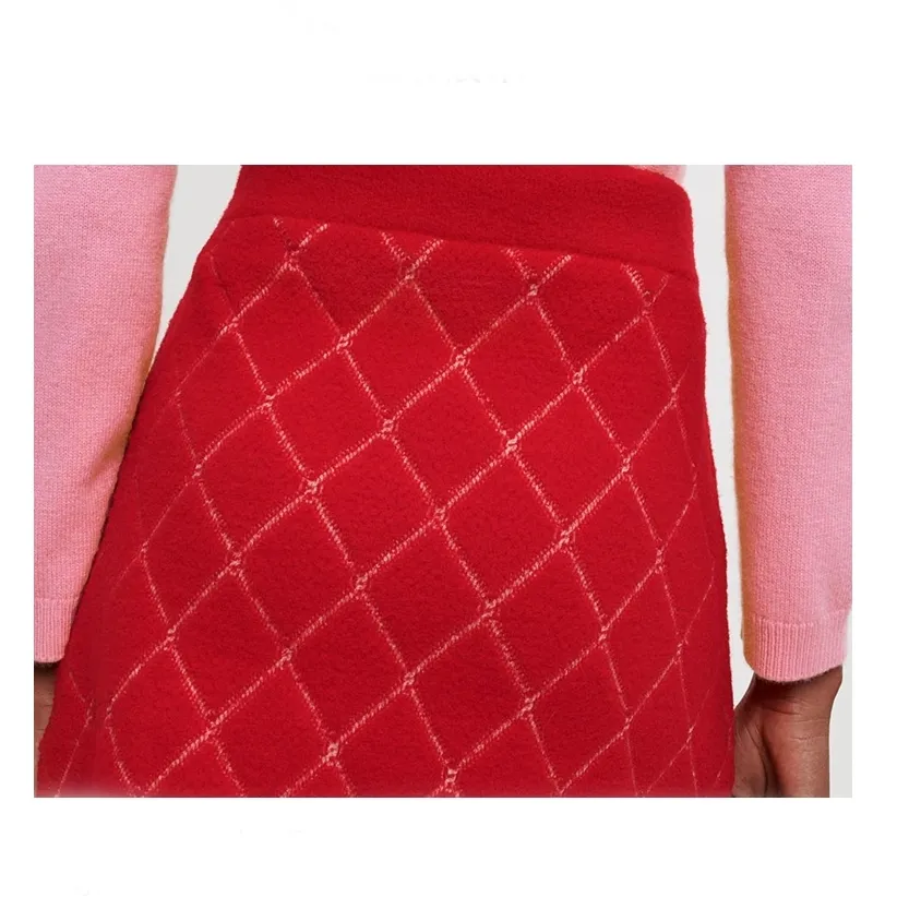 Red Argle Pocket Skirt
