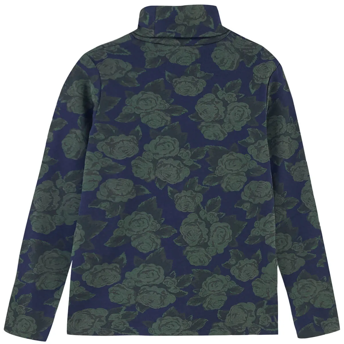 Roses Turtleneck in Navy by The Tiny Big Sister