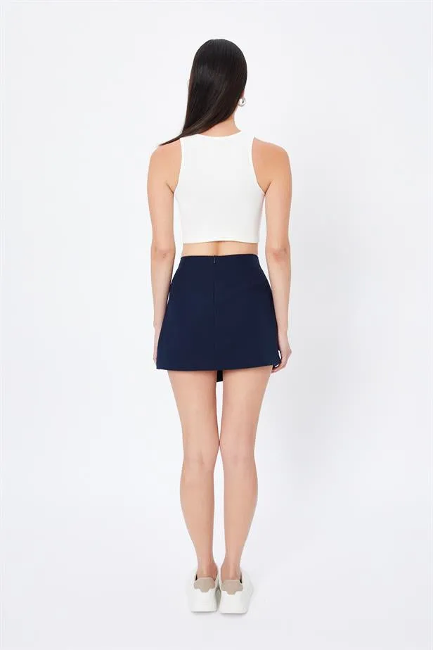 RYN Wholesale Pleated Skirt Navy Blue - Gravina in Puglia