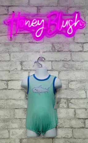 Shark Boys Appliqué Bubble