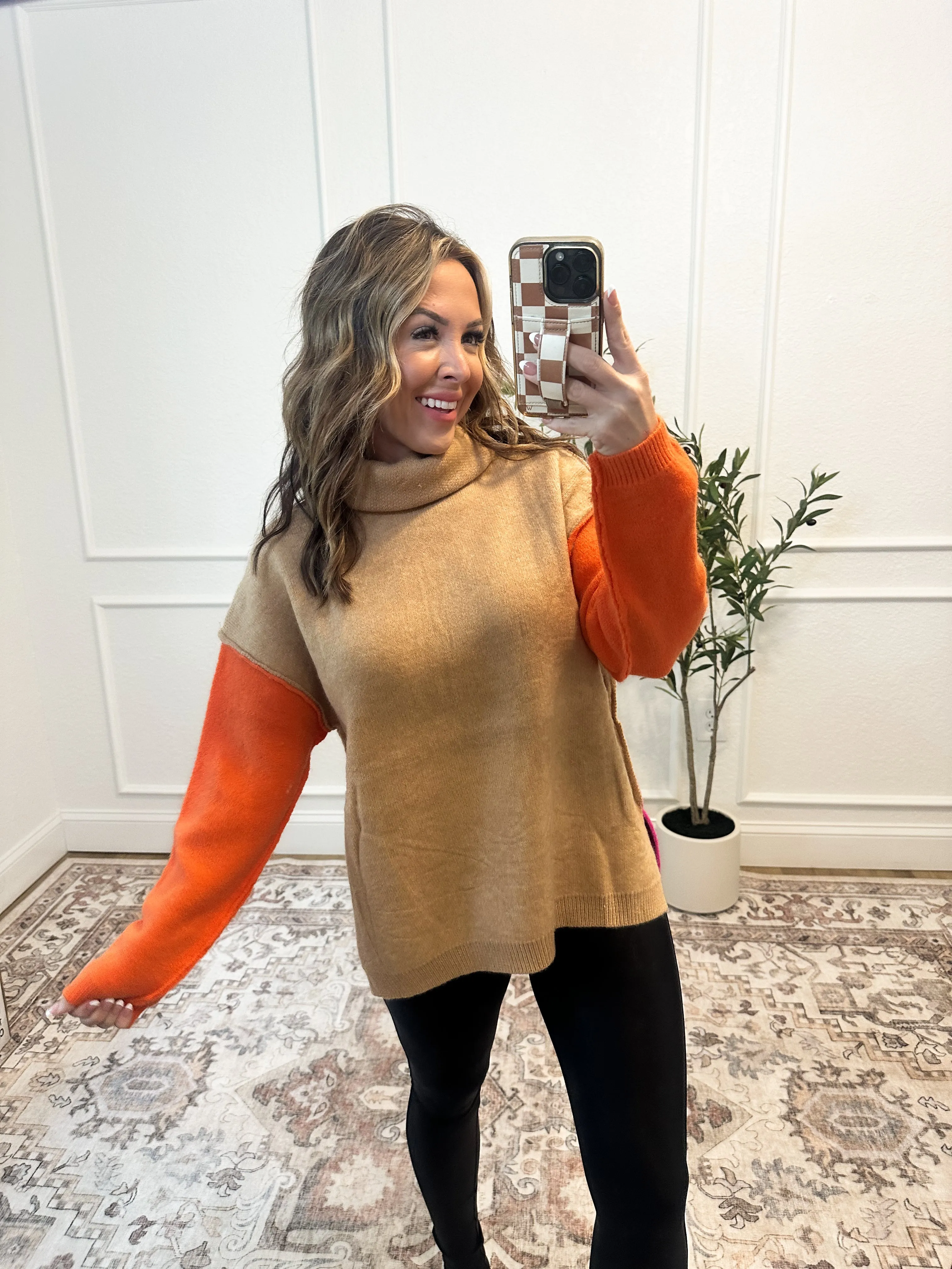 Stop & Stare Reversible Turtleneck Sweater