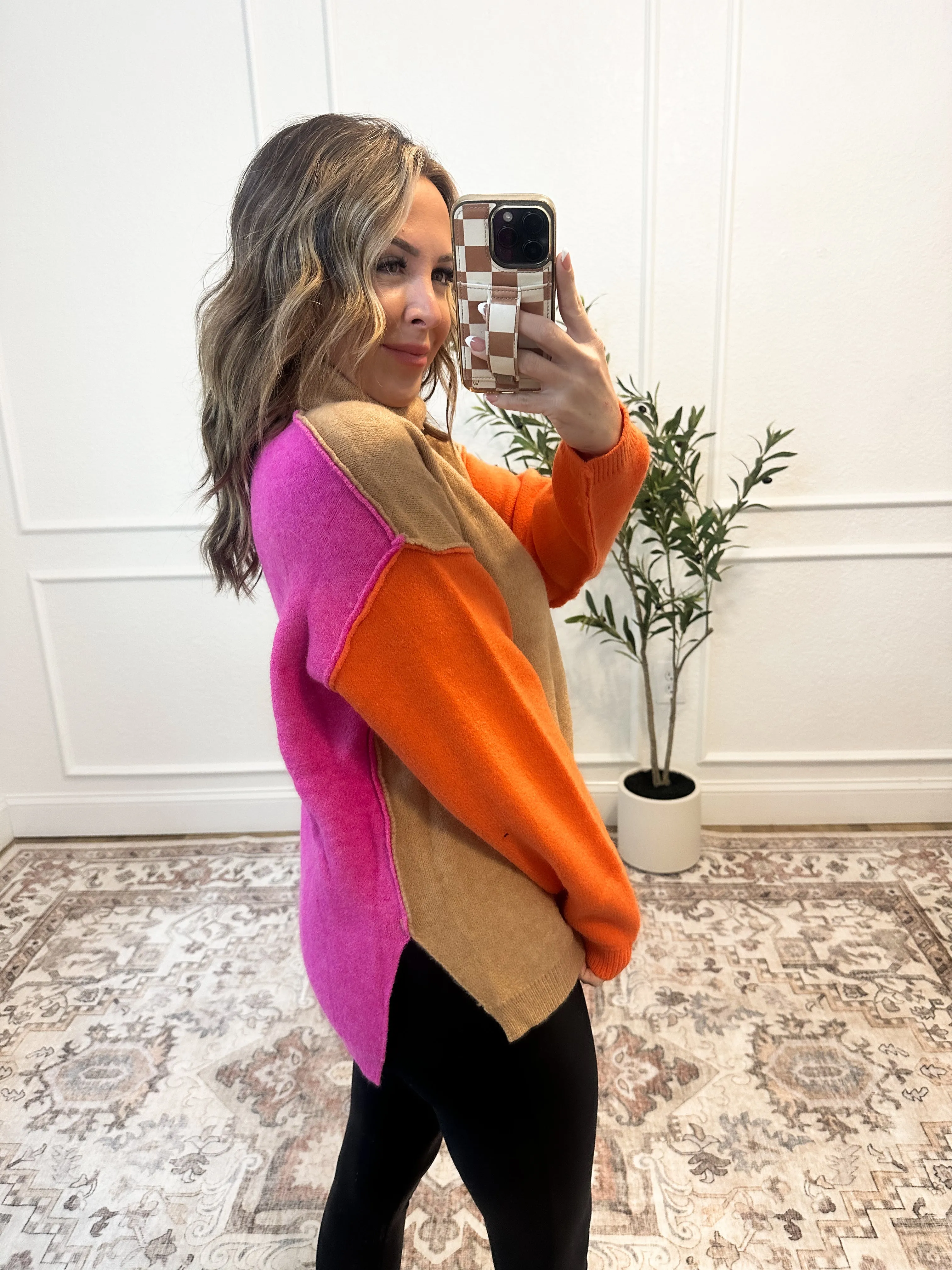 Stop & Stare Reversible Turtleneck Sweater