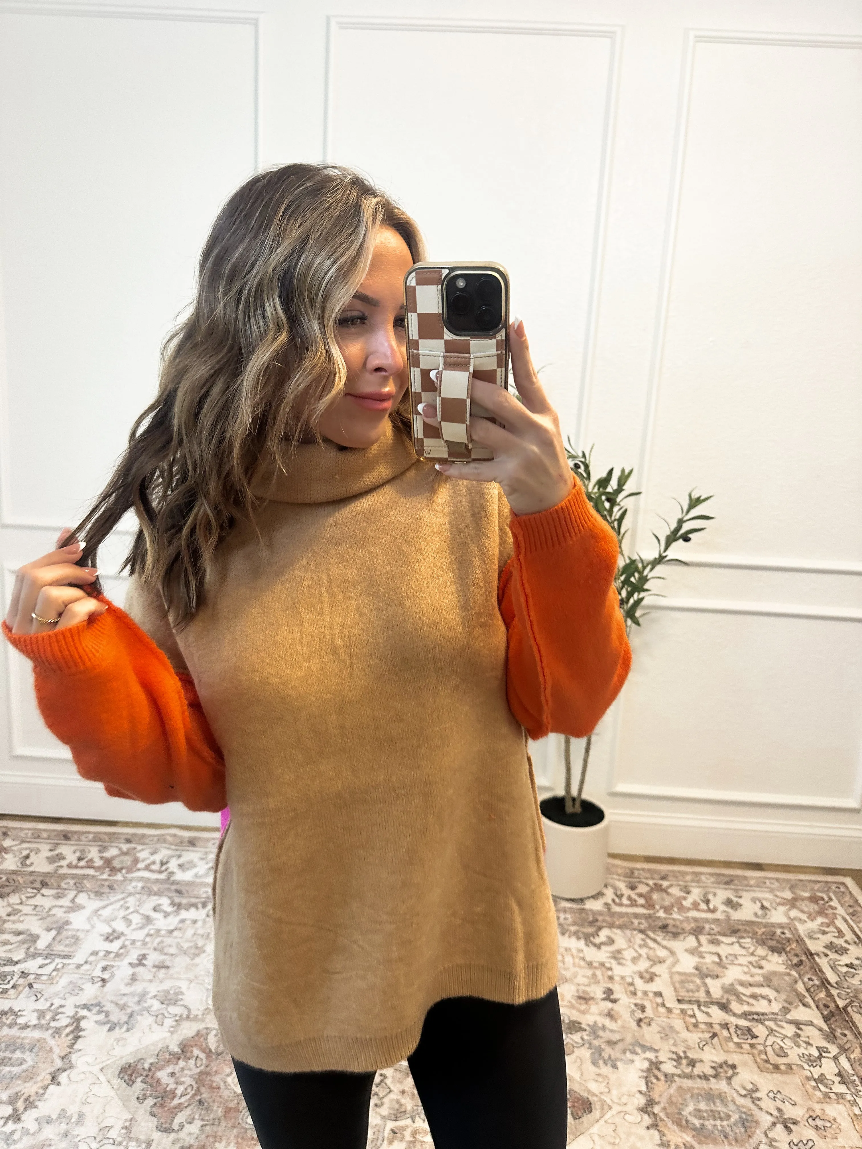 Stop & Stare Reversible Turtleneck Sweater