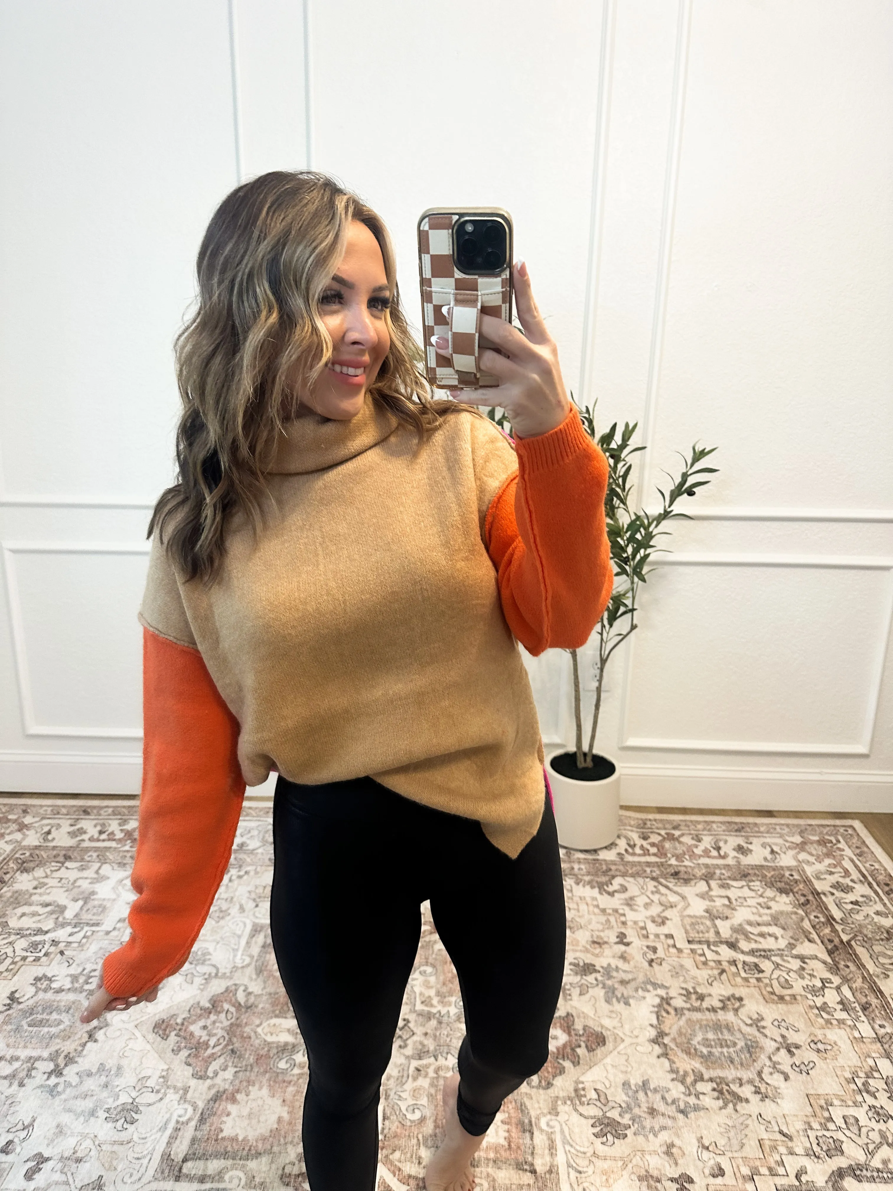 Stop & Stare Reversible Turtleneck Sweater