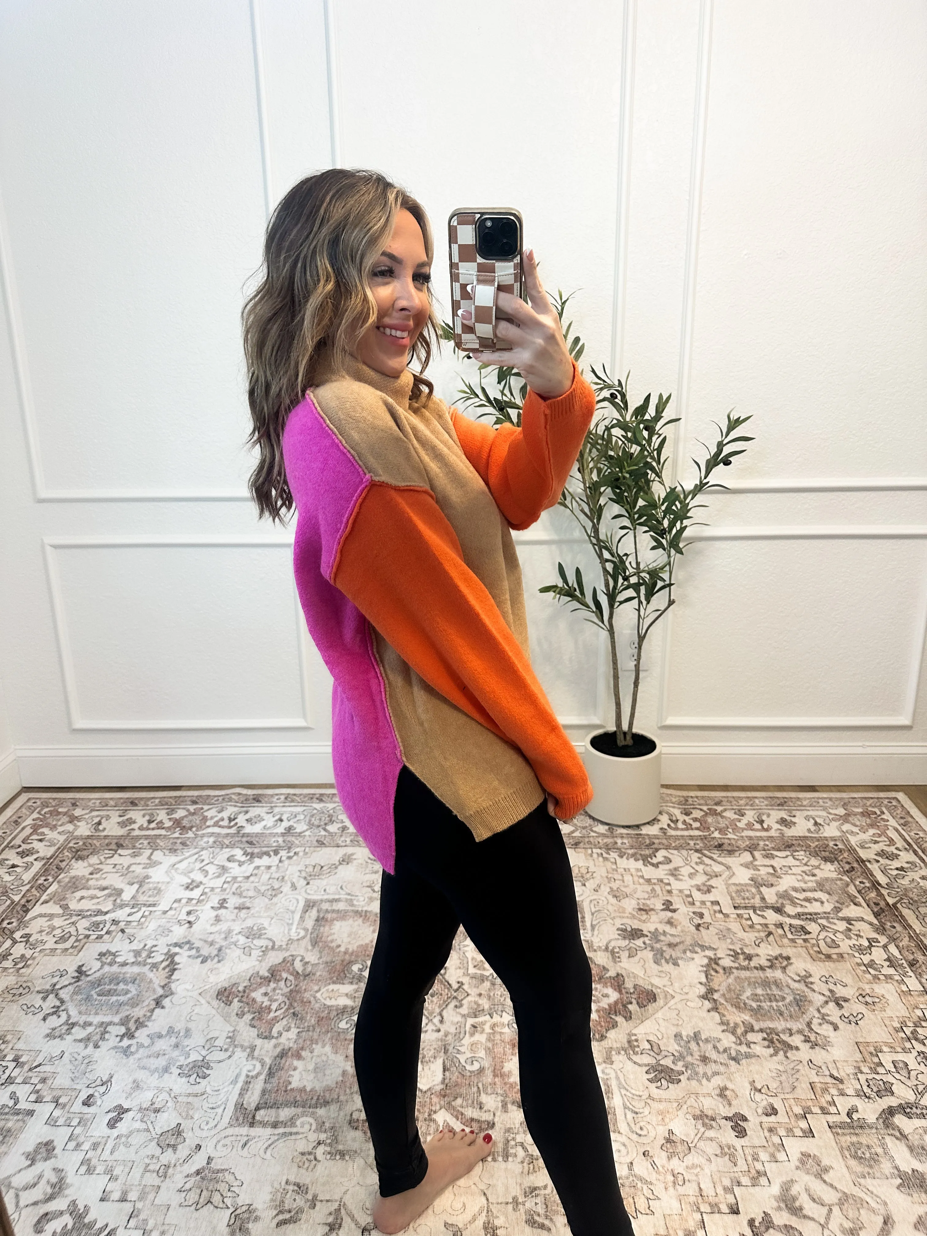 Stop & Stare Reversible Turtleneck Sweater