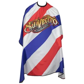 Suavecito Cape, "Barber Pole" Print Barber Cape