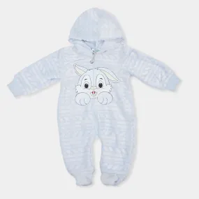 Super Cool Unisex Infant Hooded Romper - Rabbit