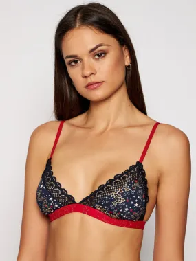 Triangle Bralette Holiday Print