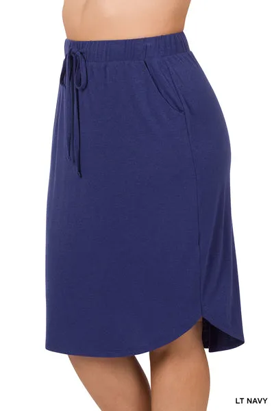 Tulip Skirt - Navy