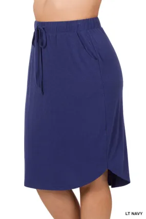 Tulip Skirt - Navy