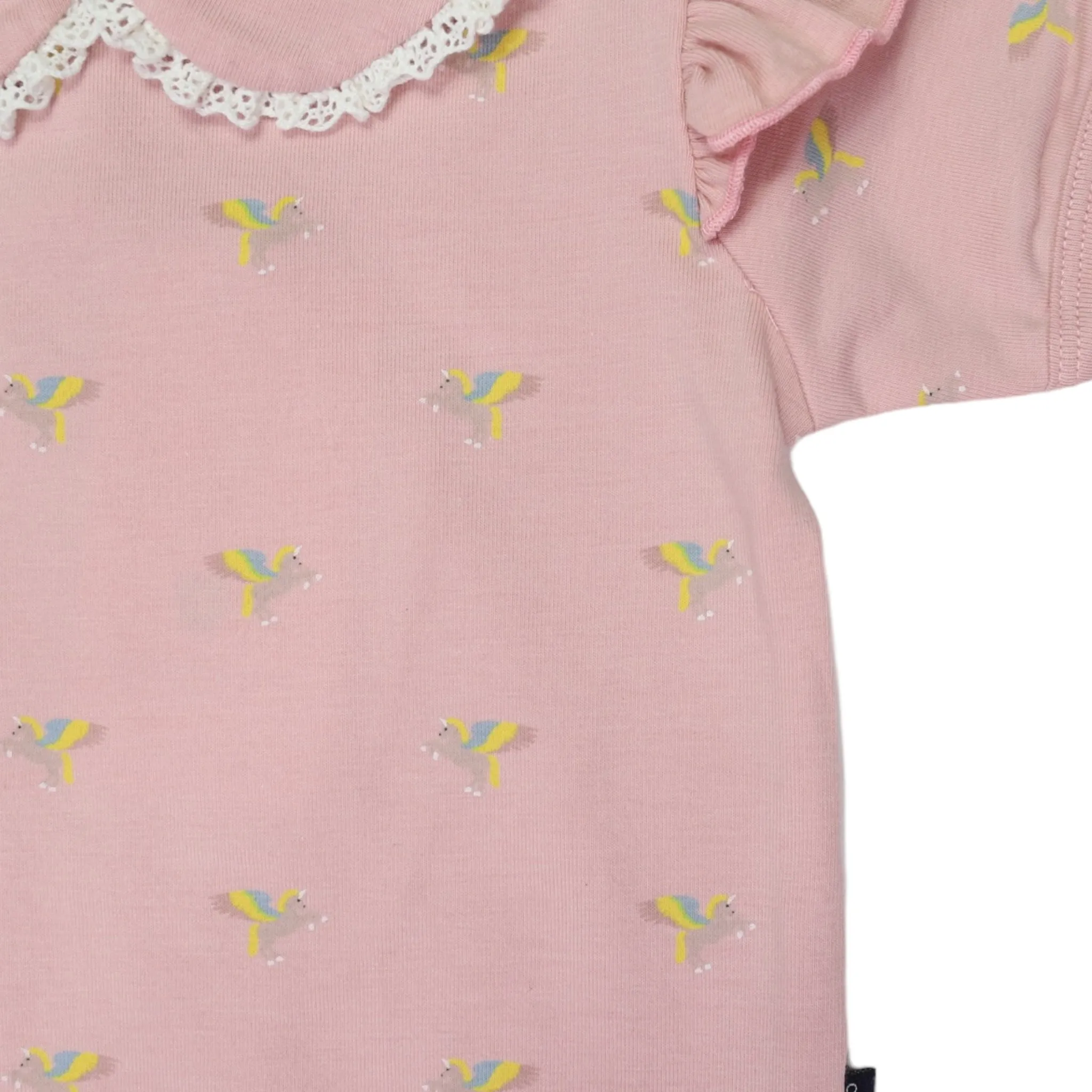 Unicorn Frill Bodysuit Dusty Pink