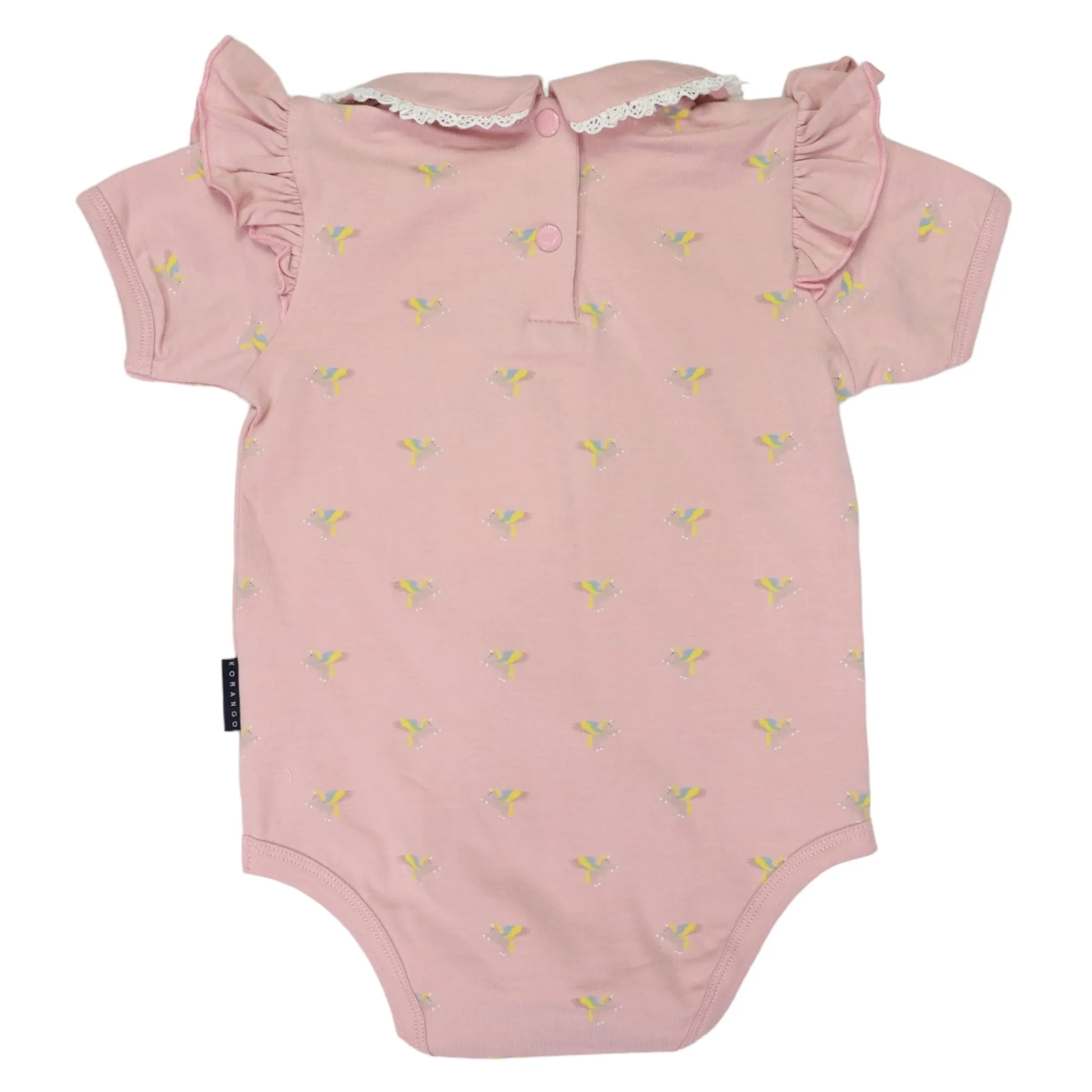 Unicorn Frill Bodysuit Dusty Pink