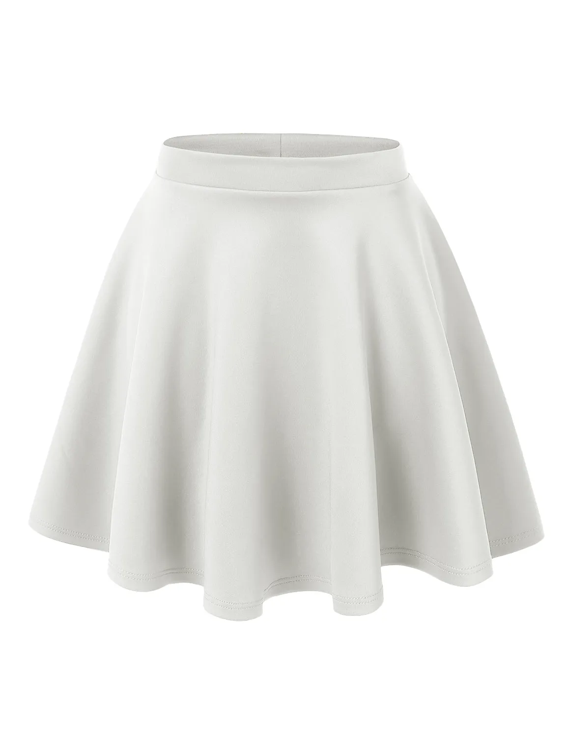Versatile Stretchy Flared Skater Skirt