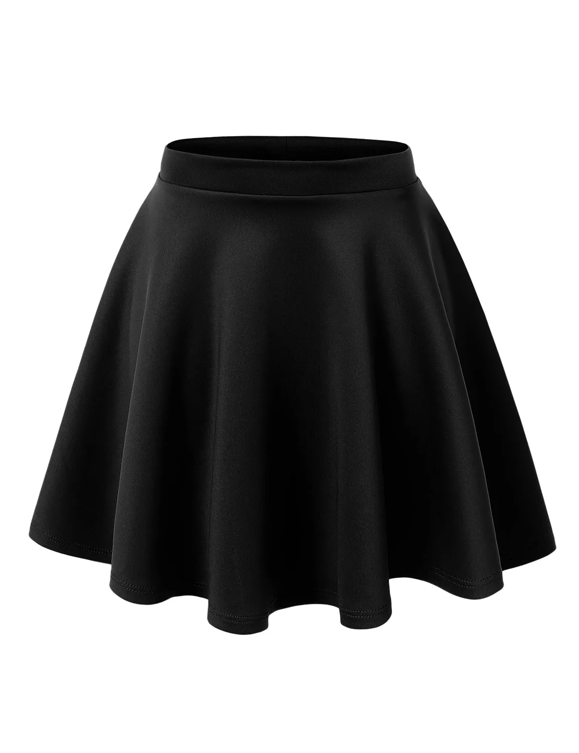 Versatile Stretchy Flared Skater Skirt