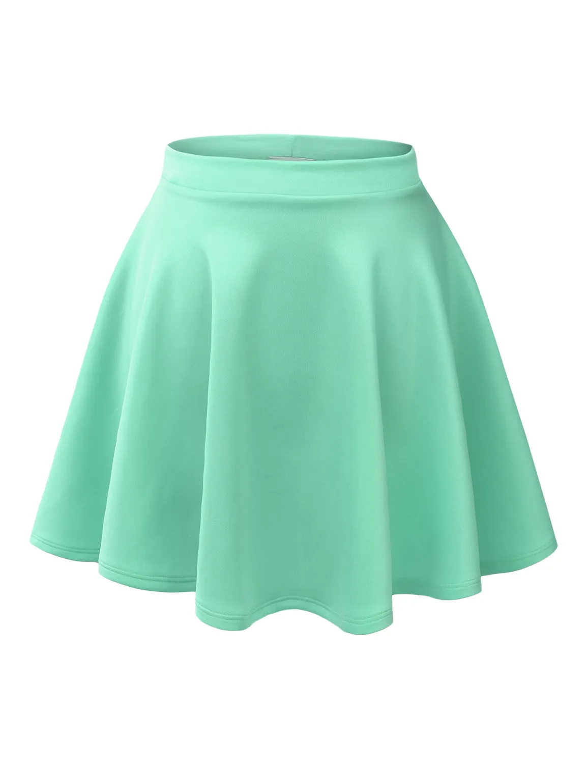 Versatile Stretchy Flared Skater Skirt