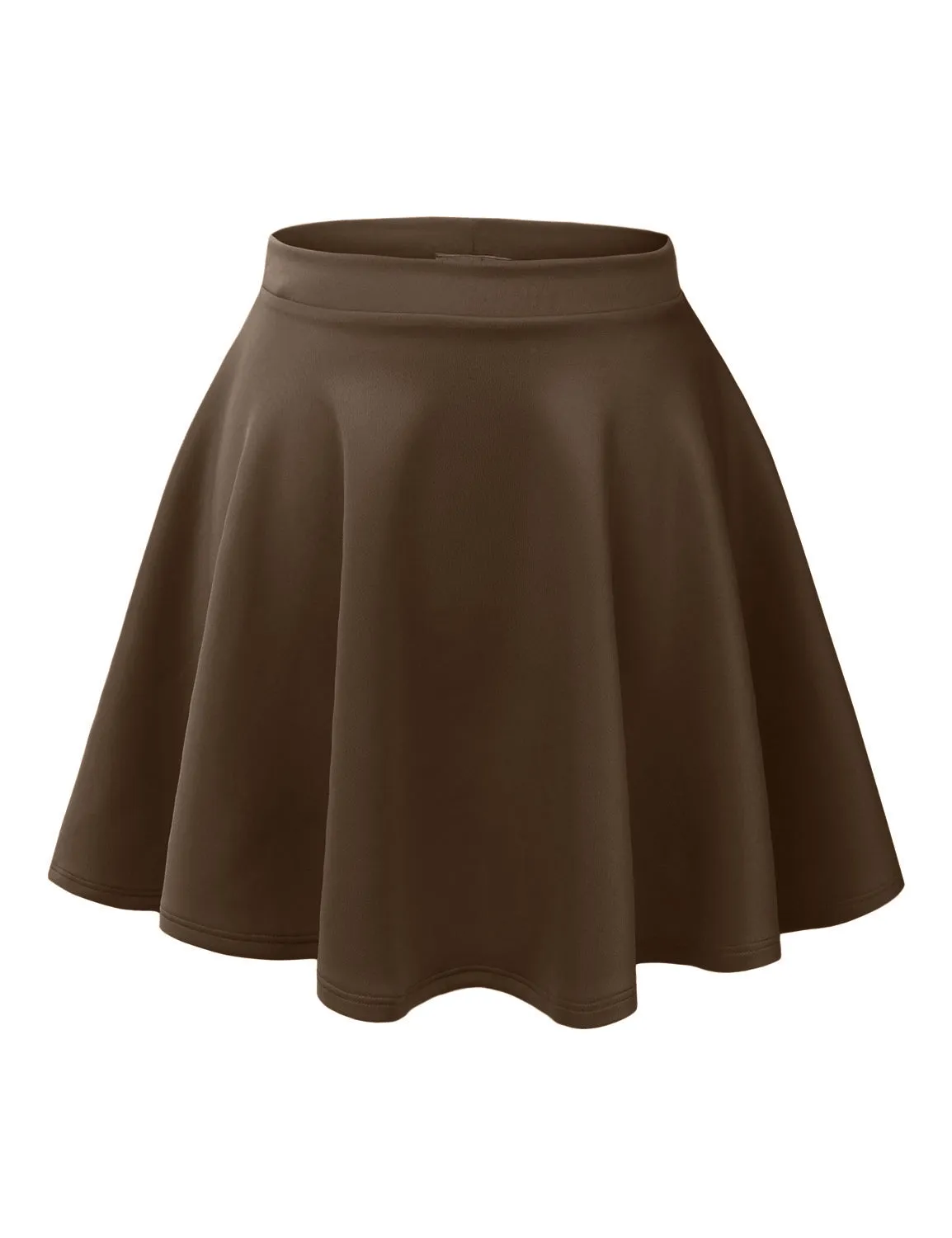 Versatile Stretchy Flared Skater Skirt
