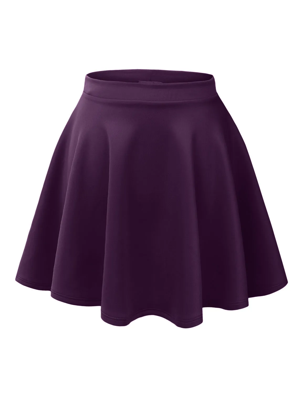 Versatile Stretchy Flared Skater Skirt