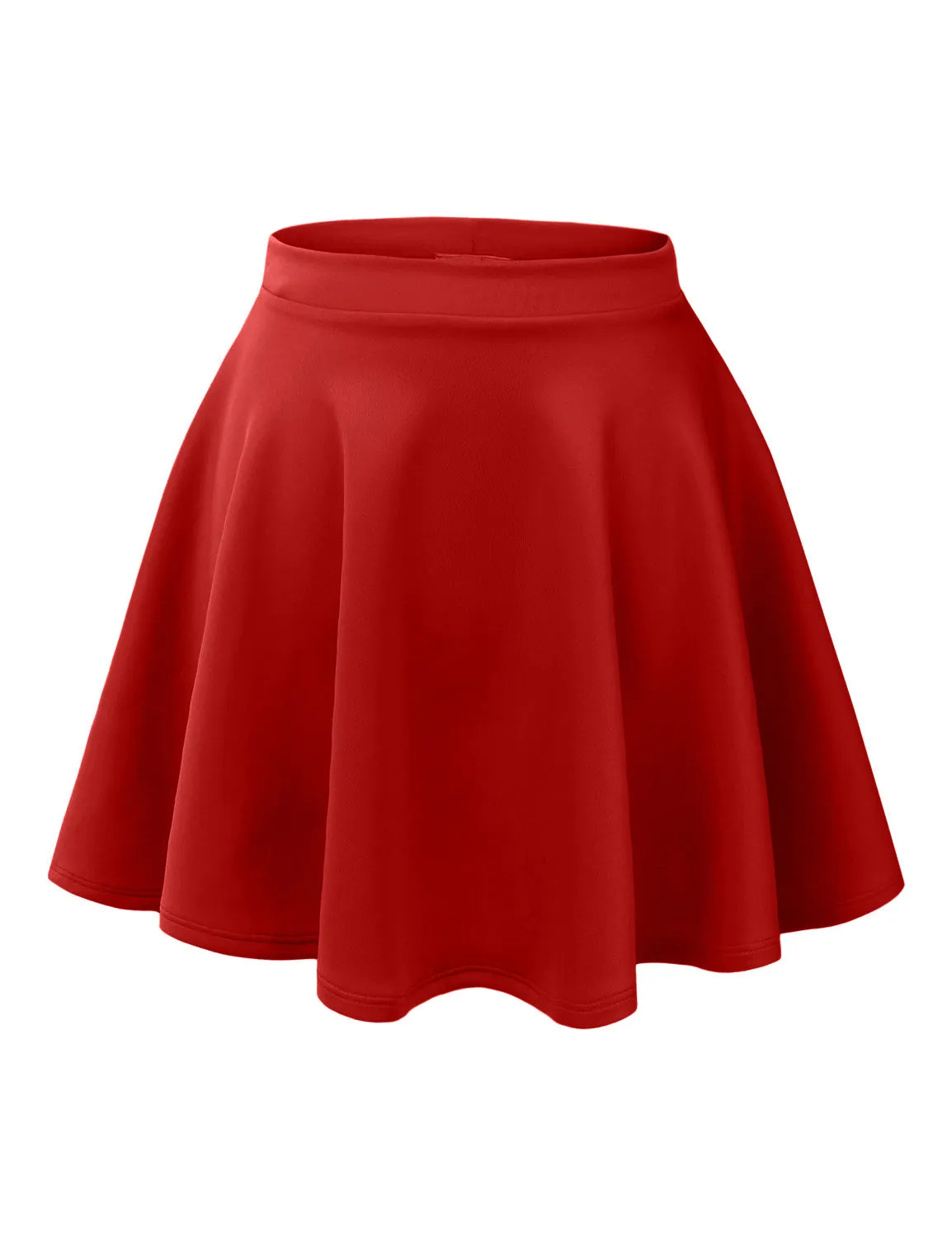 Versatile Stretchy Flared Skater Skirt
