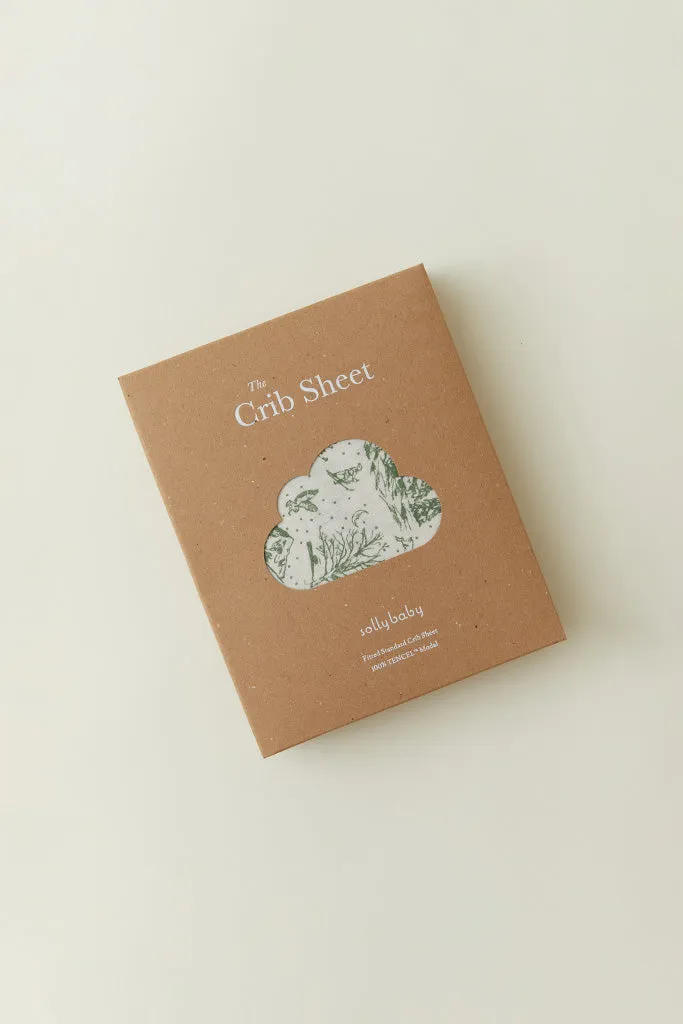 Winter Toile Crib Sheet